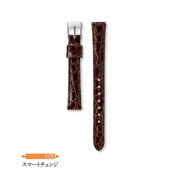 セイコー バンド 腕時計 13mm RS09C13DBN 牛革ワニマルフ型押 切身 グレージング バ...