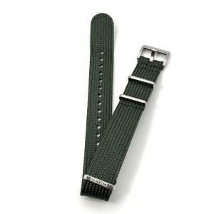 セイコー NATOタイプ バンド 腕時計 20mm RS18C20GN ファブリック ポリエステル フラットタイプ 新品正規品 SEIKO 緑色 送料無料