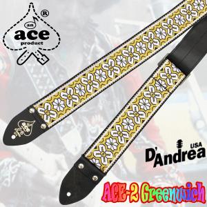 D'andrea《ダンドレア》 　Ace Guitar Straps (ACE-2/Greenwich)｜seikodo