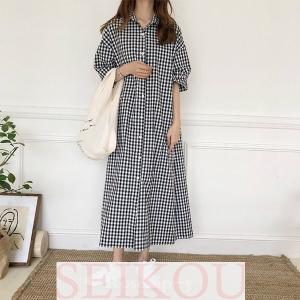 ギンガムチェック ワンピースの商品一覧 通販 Yahoo ショッピング