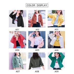 デニムジャケットレディースショートコート無地ショート丈長袖ゆったりアウターオシャレ秋冬春2020新作