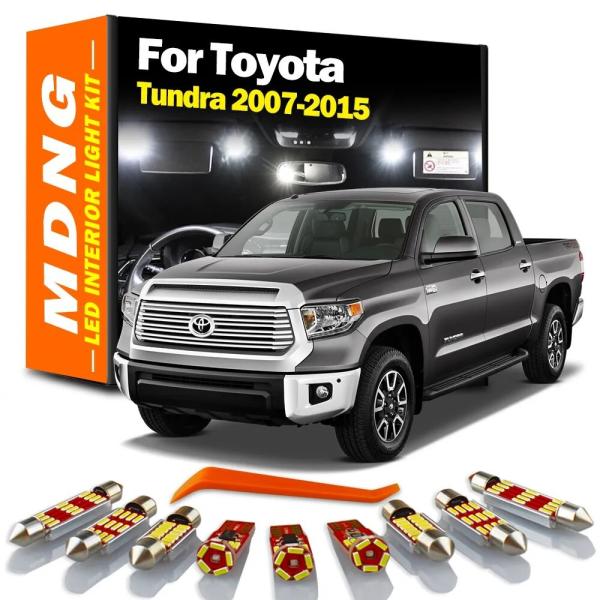 トヨタ タンドラ Toyota tundra  2007-2015 12個 LED 電球 屋内インテ...
