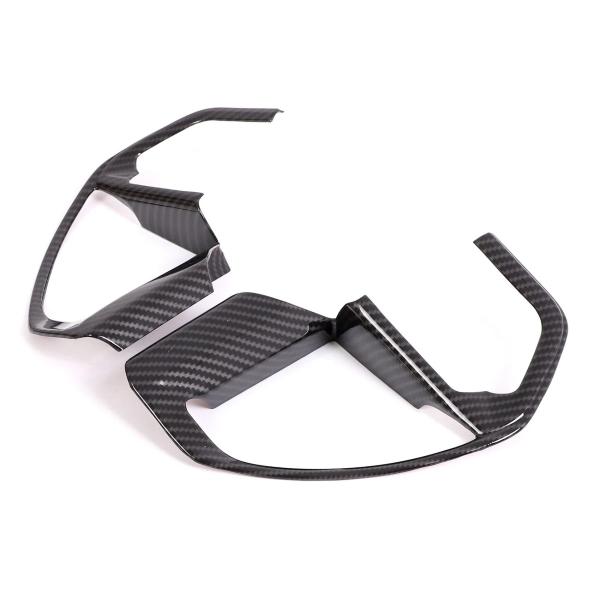 トヨタ タンドラ 2022 2023〜 用カーボンファイバーステアリングホイール 車内用ボタンカバー...