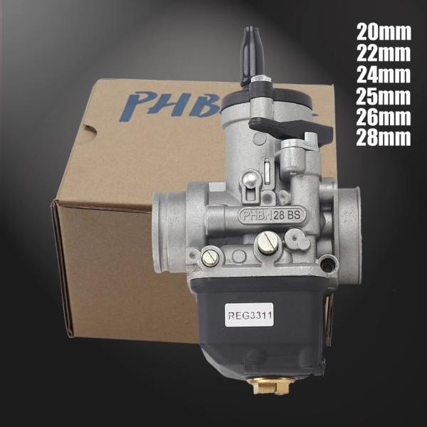 PHBL 20 22 24 25 26 28ミリメートル キャブレター 2ストローク 原付 4Tスク...