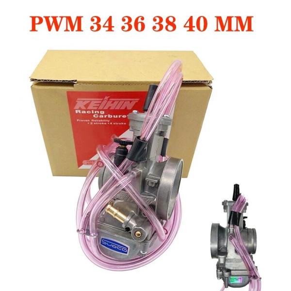 ユニバーサルモーターサイクル キャブレター PWM 34 36 38 40mm シフト レーシングス...
