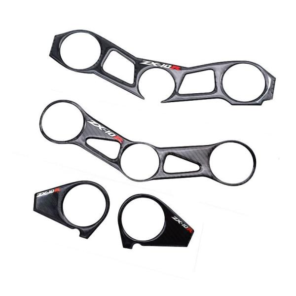 カワサキ ZX-10R 2004 -2015 ステアリングブラケット カバーデカール オイルタンク燃...