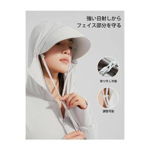 UVパーカー 冷感 -7℃ ラッシュガード U...の詳細画像5