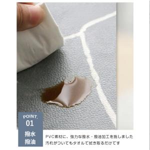 テーブルクロス 木目 防水 撥水 撥油 耐熱 ...の詳細画像3