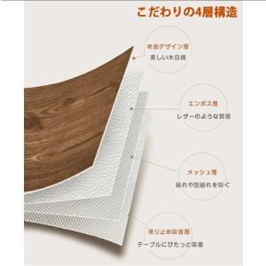 テーブルクロス 木目 防水 撥水 撥油 耐熱 ...の詳細画像5