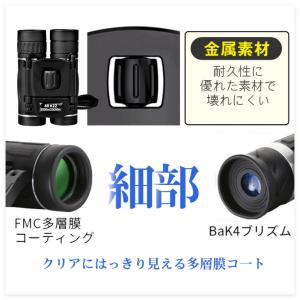 即納 双眼鏡 40倍 高倍率 ライブ用 コンパ...の詳細画像3