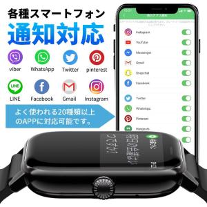 スマートウォッチ 血圧 血中酸素 心拍数 1....の詳細画像3