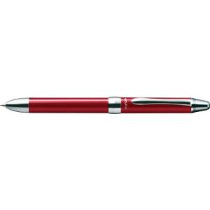 ぺんてる ビクーニャ EX 2色ボールペン0.7(黒・赤)&amp;シャープペン0.5 レッド軸 [化粧箱なし] XBXW1375B