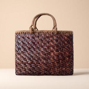 山葡萄 山葡萄かごバッグ かご バッグ 茶 ブラウン 籠 篭 籠バッグ 内