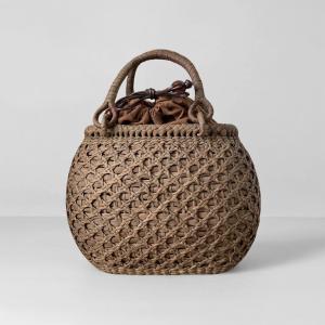 ⭐︎新品⭐︎作家作品 山葡萄うろこ編み 山ぶどうかごバッグ 山葡萄 バッグ かごバッグ うろこ編み 《857883》 バック 鞄 かご 籠