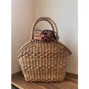 胡桃と山葡萄 胡桃かごバッグ、山葡萄かごバッグ 手作り 籠バッグ 内布