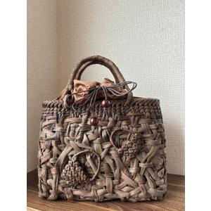 【一点物】国産山葡萄 山葡萄かごバッグ 手作り ...の商品画像