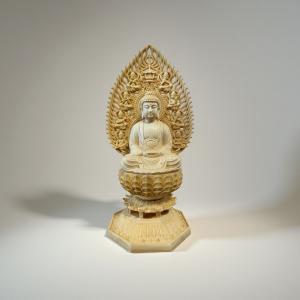 総桧【厨子入り仏像】釈迦如来：送料無料 : 仏壇・位牌・仏像専門店