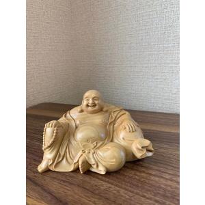 仏像 釈迦如来像 お釈迦様 釈迦如来坐像 ツゲ 木彫 仏具 (約)高14cm×幅