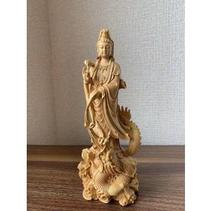 仏像 大黒天像 七福神 商売繁盛 福徳開運 檜木 金箔 木彫 仏具 (約)高