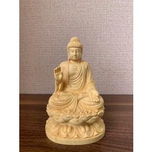 仏像 釈迦如来像 お釈迦様 釈迦如来坐像 ツゲ...の詳細画像3