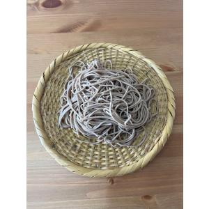 蕎麦ざる 竹ざる 蕎麦皿 手作りそばざる 白竹 直径約24cm 戸隠風 (盛り