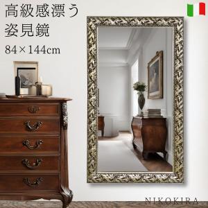 イタリア製 アンティーク フレームミラー サークル 大型 ミラー イタリア アンティーク