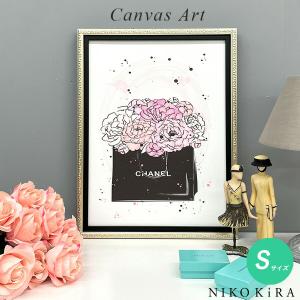 シャネル CHANEL モダンアート 44×54 絵画 アート 壁掛け モダン 額付