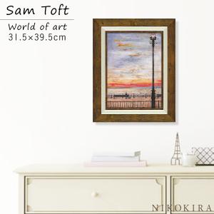 サムトフト 絵画 犬 いぬ Sam Toft アートパネル 絵 アートフレーム インテリア 玄関 おしゃれ 名画 風景画 油絵 ひとっこひとりいない ポスター 幸せ 北欧｜seiryu-shoten