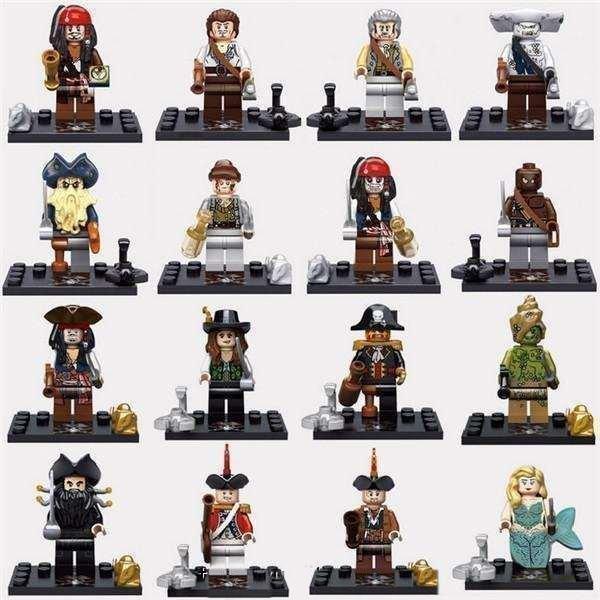 レゴ互換品 知育玩具 知恵 創造 海賊 人物 セット パイレーツオブカリビアン LEGO互換品 おも...