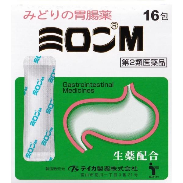 ミロンＭ（16包）【第2類医薬品】  緑の胃腸薬 胃すっきり 富山の薬 配置薬