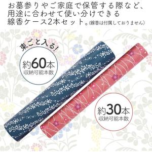 コモライフ 和柄線香ケース 大小セット 線香ケ...の詳細画像2