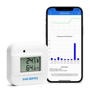 Inkbird デジタル温湿度計 デジタル Bluetooth 温湿度計 温度計 湿度計 温度湿度計 データロガー 高精度 スマートセンサー｜seiseishop