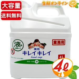 ≪4L≫【LION】ライオン キレイキレイ 薬用 液体ハンドソープ 4L シトラスフルーティの香り 業務用 特大 詰め替え用 ◇殺菌＋消毒！毎日の手洗いに◇  液体 石…｜seisen-online