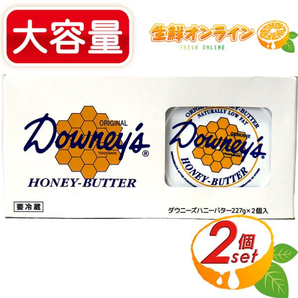≪227g×2個≫【Downey&apos;s】ダウニーズ ハニーバター アメリカ産 ハチミツバター 蜂蜜 バ...
