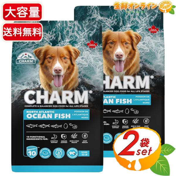 【Charm】チャーム ドッグフード ノースアトランティックオーシャンフィッシュ 特大容量 10kg...