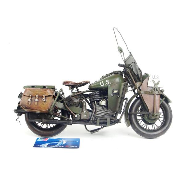 第2次大戦時 オートバイ World-War-II motorcycle レトロ ブリキ製 ビンテー...