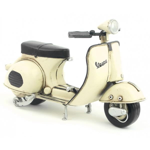 ベスパ ライムブルー 1965年 Vespa Italy レトロ ブリキ製 ビンテージバイク (全て...