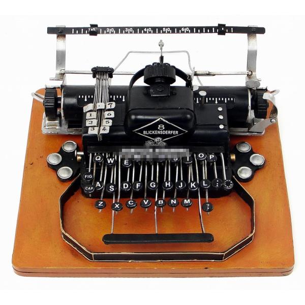 タイプライター Typewriter 模型 アンティーク オブジェ レトロ ブリキ製 (全て手作り)...