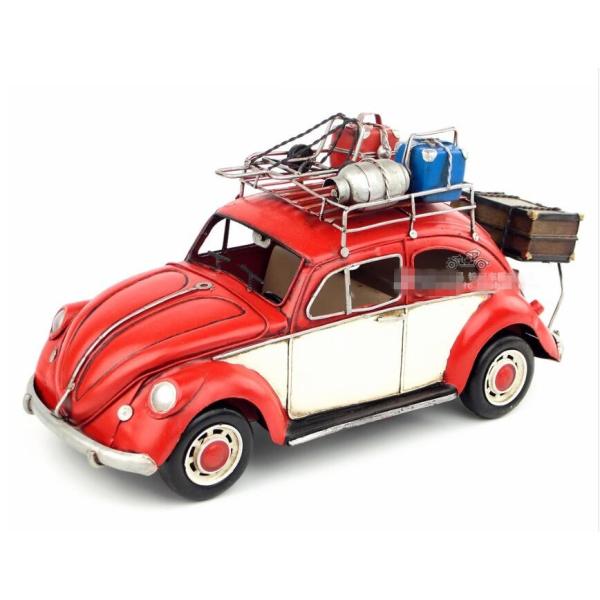 フォルクスワーゲン ビートル Beetle travel car ブラウン ブリキ製 オールドカー ...