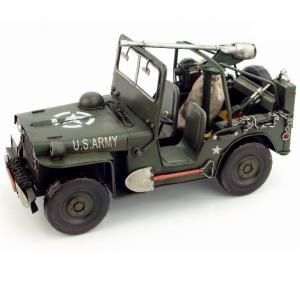 軍用車 トラック ブリキ製 オールドカー ビンテージカー (全て手作り