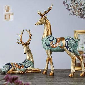 白い鹿の置物 オブジェ インテリア 雑貨 置き物 誕生日 プレゼント