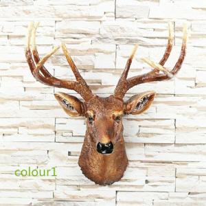 壁飾り 壁掛けオブジェ インテリア シカ リビング 玄関 アニマルヘッド