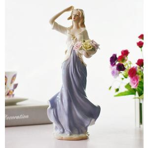 イタリア製 輸入雑貨 カポディモンテ焼き 磁花 本物 ローズ 置物 バラ