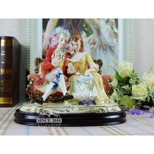 陶器 置物 西洋陶器 北欧磁器 陶器製人形 お姫様 陶器人形 陶器置物