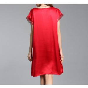 シルク パジャマ レディースパジャマ 繻子織り...の詳細画像2