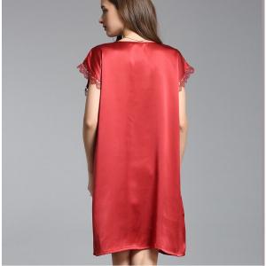 シルク パジャマ レディースパジャマ 繻子織り...の詳細画像2