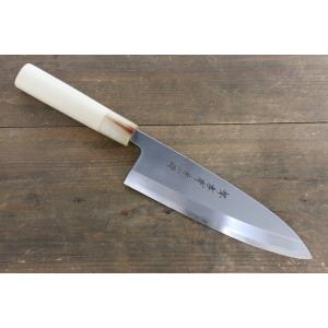 正本総本店 本霞 白一鋼 出刃包丁 朴柄 -165mm : 清助刃物