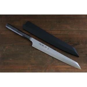 和包丁 堺菊守 極 V10鏡面（朴八角柄） 柳刃 270mm 1本 名入れ