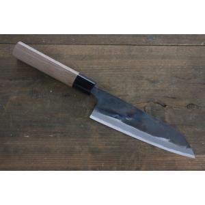 堺孝行 包丁 出刃 7寸 210mm 安来白三鋼 本霞研 水牛柄 日本製 和包丁