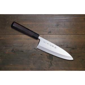 堺孝行 包丁 柳刃 8寸 240mm 安来青二鋼 黒丹八角柄 青紙2号 日本製 和